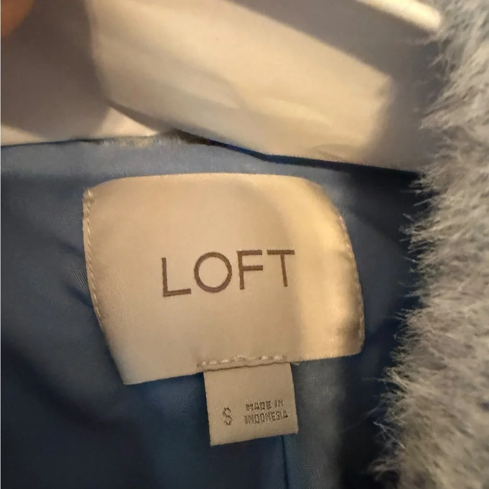 LOFT Light Blue Trench Coat – Size Small - Picture 5 of 6